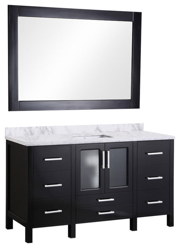 Stanton 60" Single Sink Vanity Set, Espresso