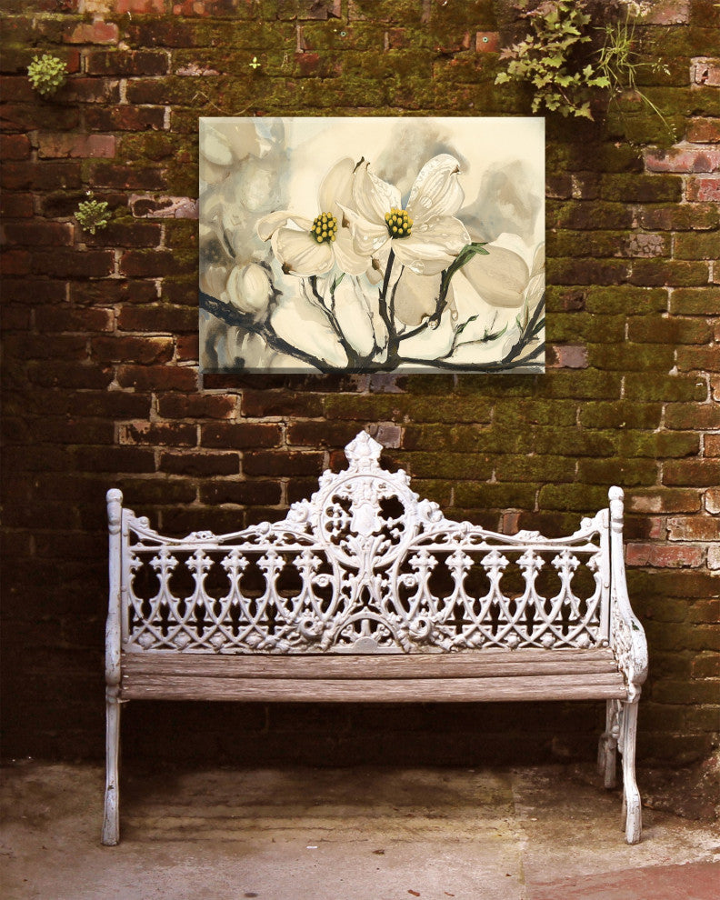 Dogwood Watercolor Outdoor Art