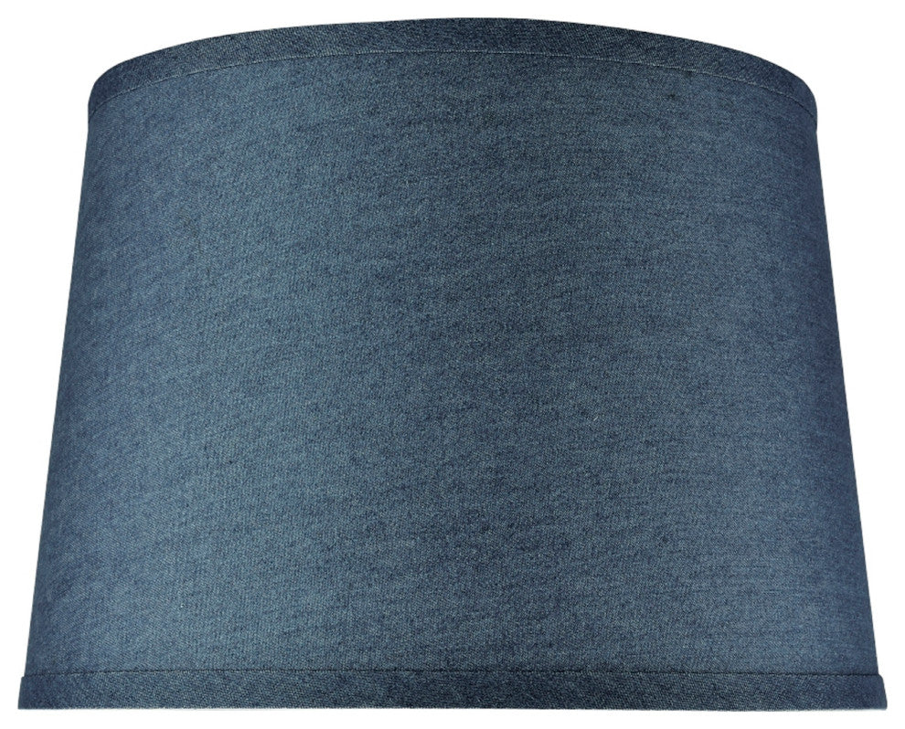 32306, Hardback Empire Shaped Spider Lamp Shade, Washing Blue, 12"x14"x10"