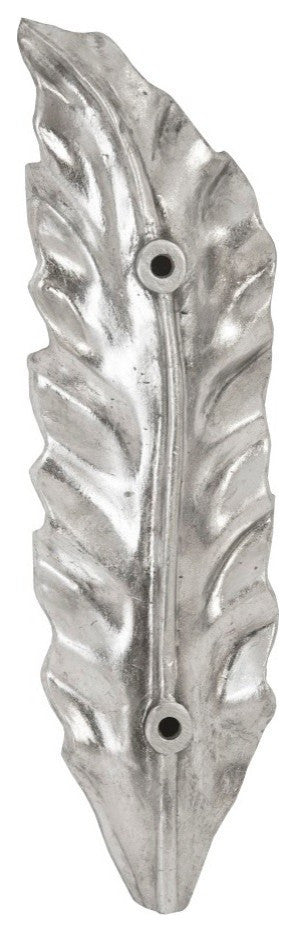 Petiole Wall Leaf, Silver, Small, Version B