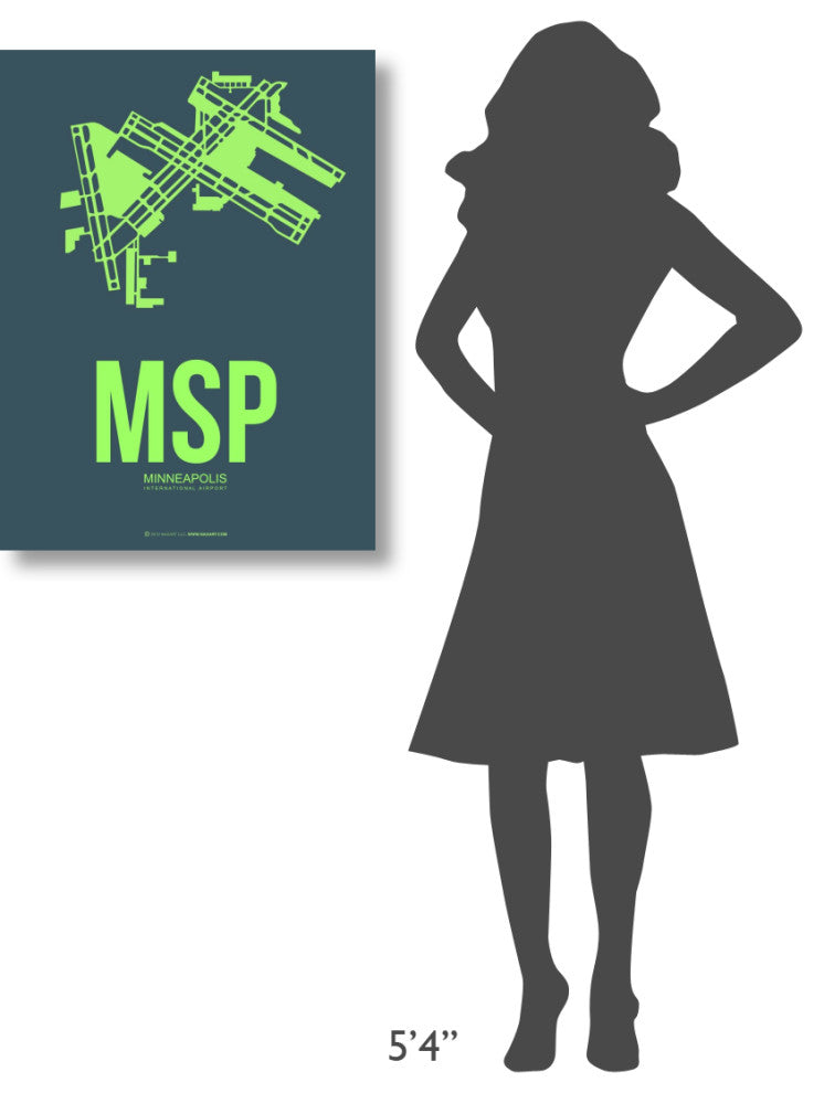 "MSP Minneapolis Poster 2" Fine Art Print
