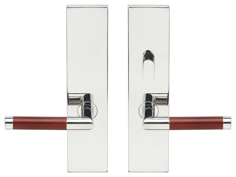 Cabernet Lever, Tubular Passage, Privacy Bolt, LH, Polished Stainless Steel