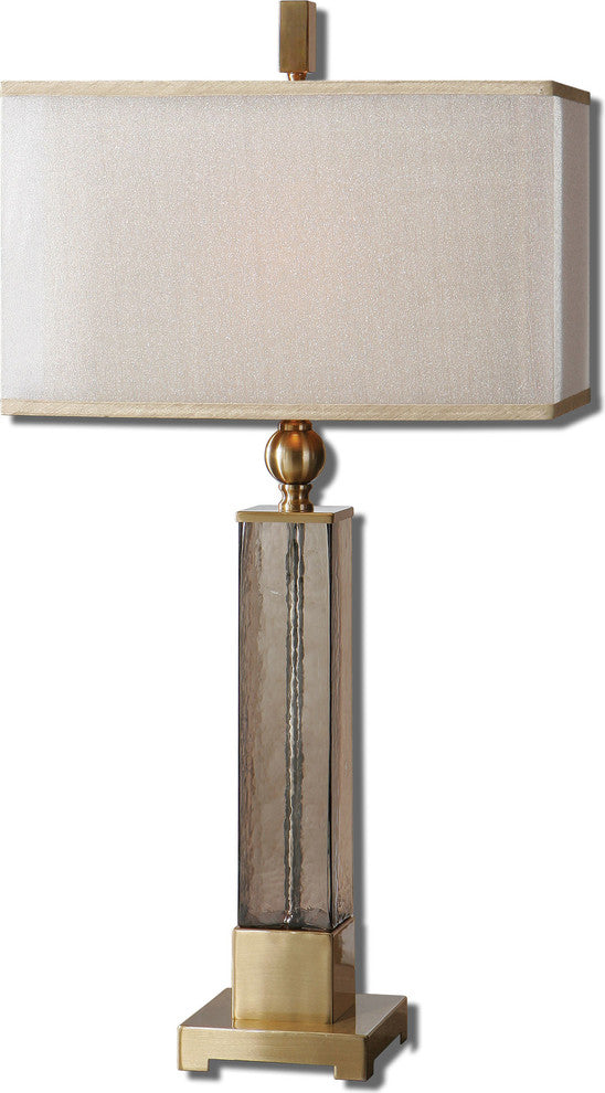 Caecilia 1-Light Amber Glass Table Lamps