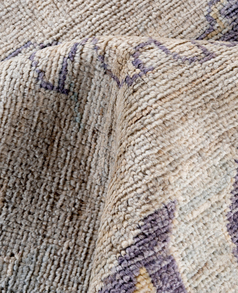 Oushak One-of-a-Kind Hand-Knotted Area Rug Light Gray, 9'0" x 11'7"