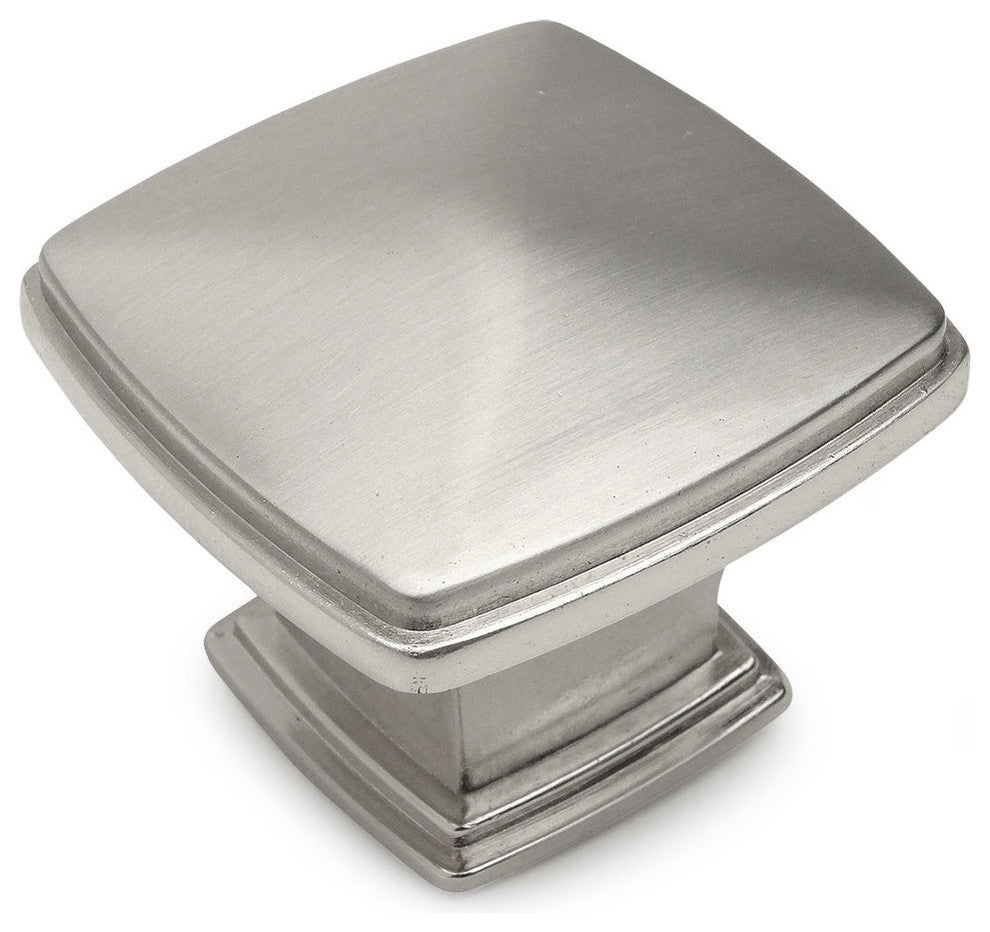 Cosmas 4304ORB Cabinet Bi-fold Square Knob, Set of 5, Satin Nickel
