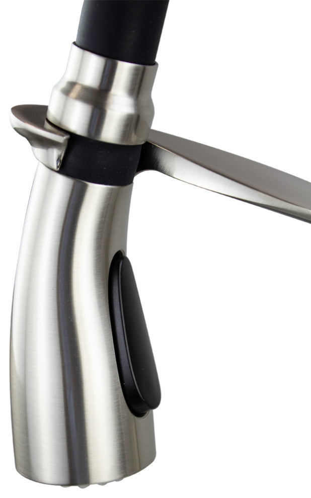 Transolid Organix Pull-Out Kitchen Faucet, Luxe Stainless