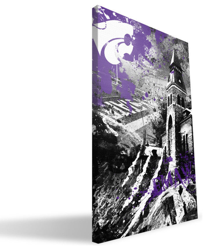 KSU Wildcats Spirit Canvas Print, 16"x24"
