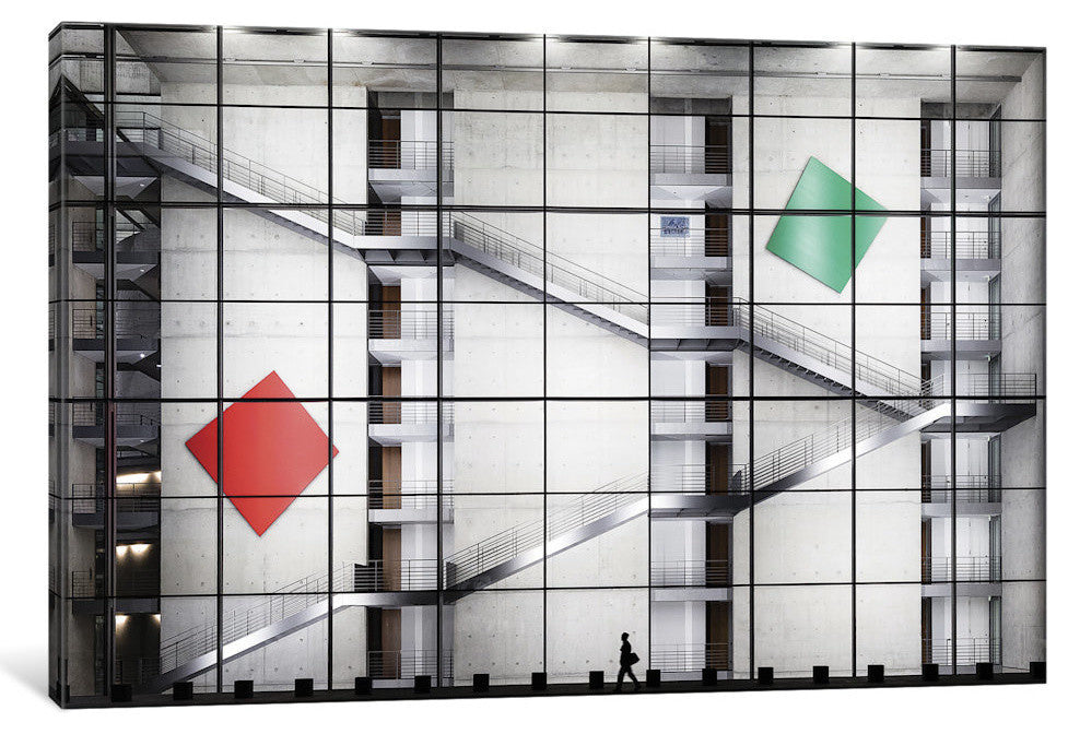 "Red > Green" by Herve Loire, 18x12x1.5
