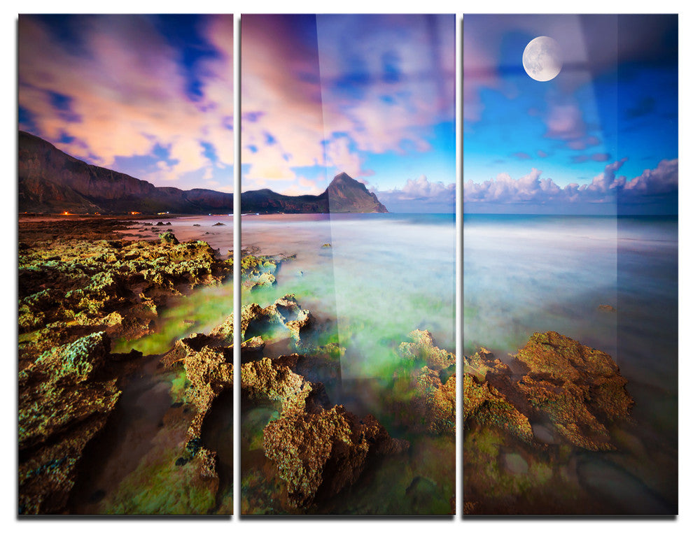 "Monte Cofano Reserve" Photography Metal Wall Art, 3 Panels, 36"x28"