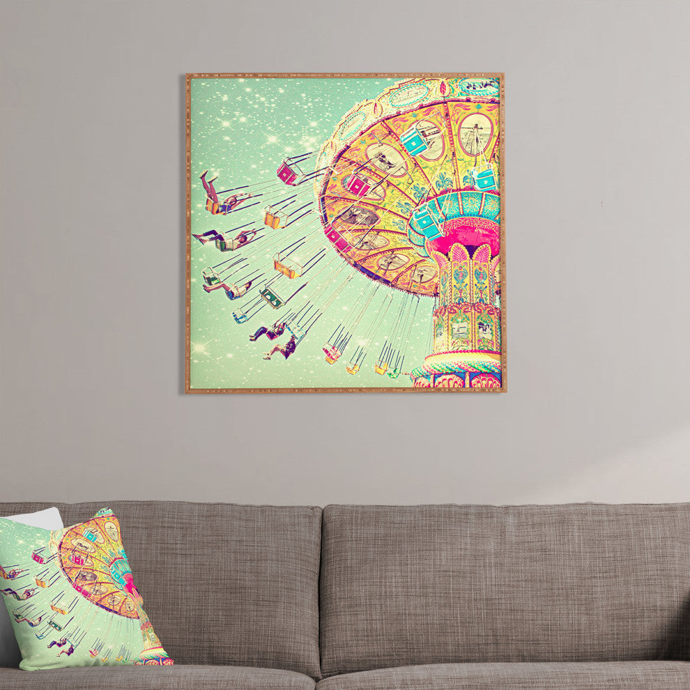 Deny Designs Shannon Clark Swinging Through Stars Framed Wall Art