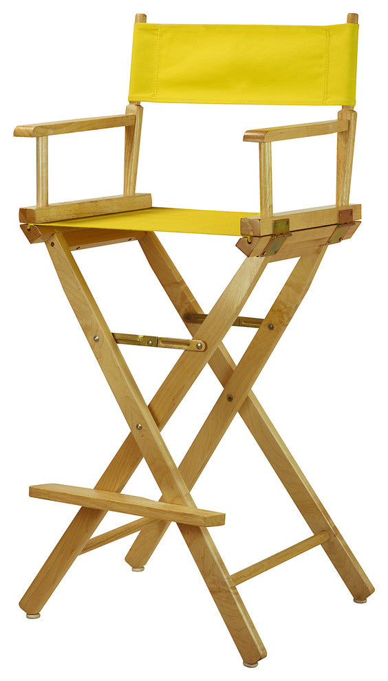 030" Director's Chair Natural Frame-Yellow Canvas