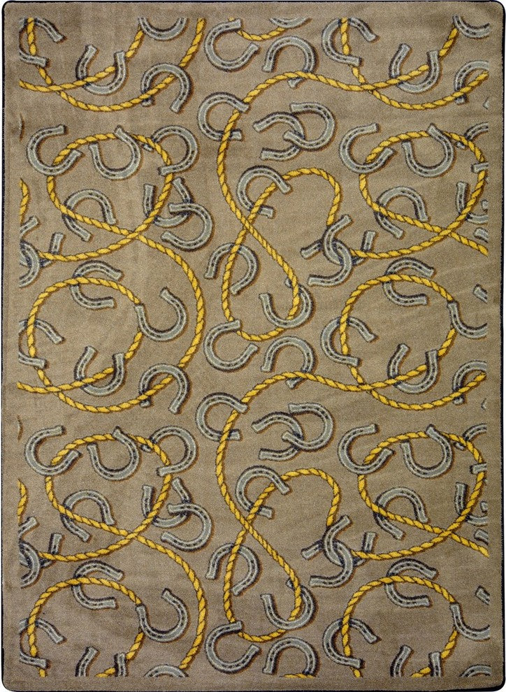 Kaleidoscope Rug, Rodeo, 5'4"x7'8", Dark Dust