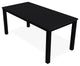 21" x 42" Rectangular Marine Grade Outdoor Coffee Table, Black