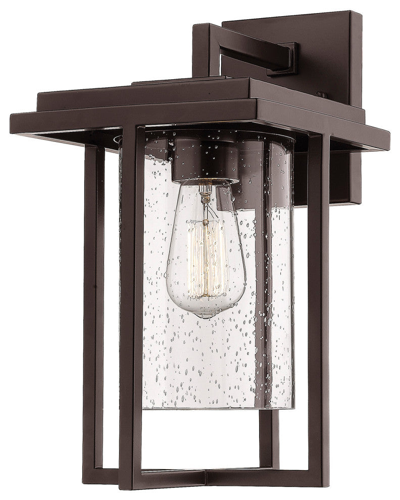 1-Light 8" Powder Coat Bronze Outdoor Fixture