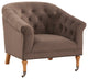 Grafton Home Davenport Club Armchair, Toast Brown Velvet