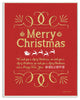 Merry Christmas Holiday Typography Art Wall Plaque