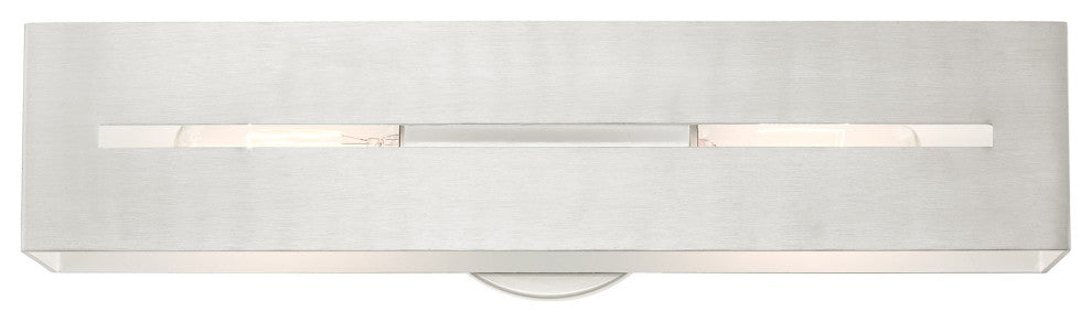 Brushed Nickel Urban, Industrial, Vanity Sconce