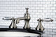 Kingston Brass Widespread Bathroom Faucet With Brass Pop-Up, Brushed Nickel