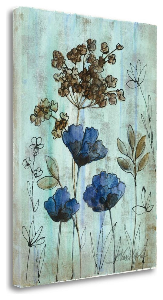 "Botanical Trio II" By Silvia Vassileva, Giclee Print on Gallery Wrap Canvas