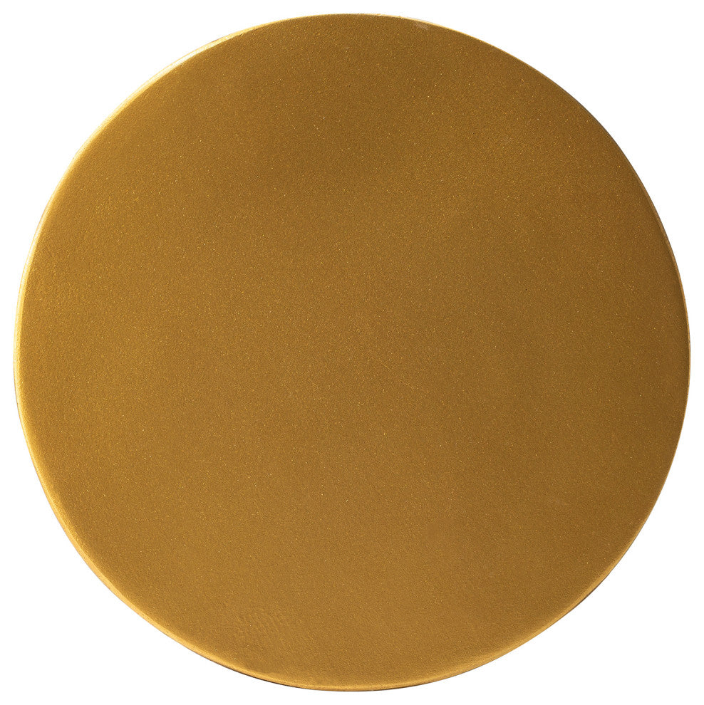 Antique Gold MGO Floating Disks Side Table