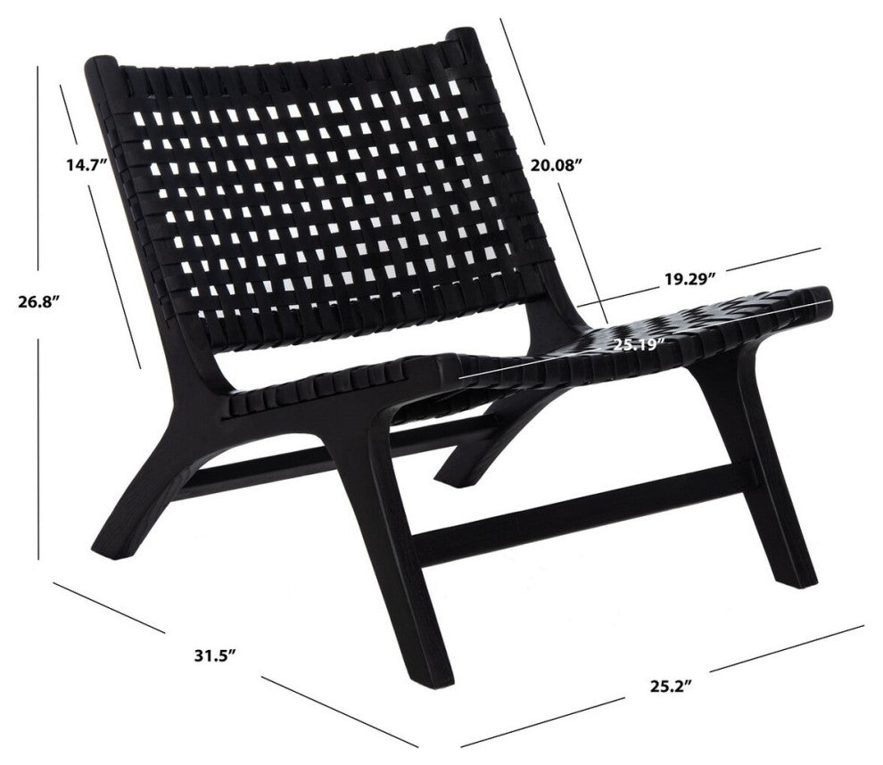Safavieh Luna Accent Chair, Black