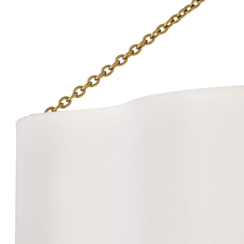Hinkley Gwen Medium Drum Chandelier, Lacquered Brass