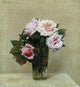 Henri FantinLatour Roses Roses Premium Canvas Print