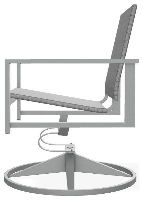 Tribeca Sling Outdoor Swivel Rocker, Collect Charcoal/Graphite