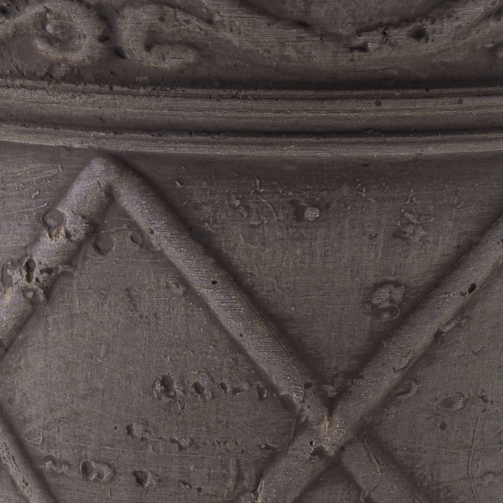 Scroll Grower Pot, Dark Charcoal