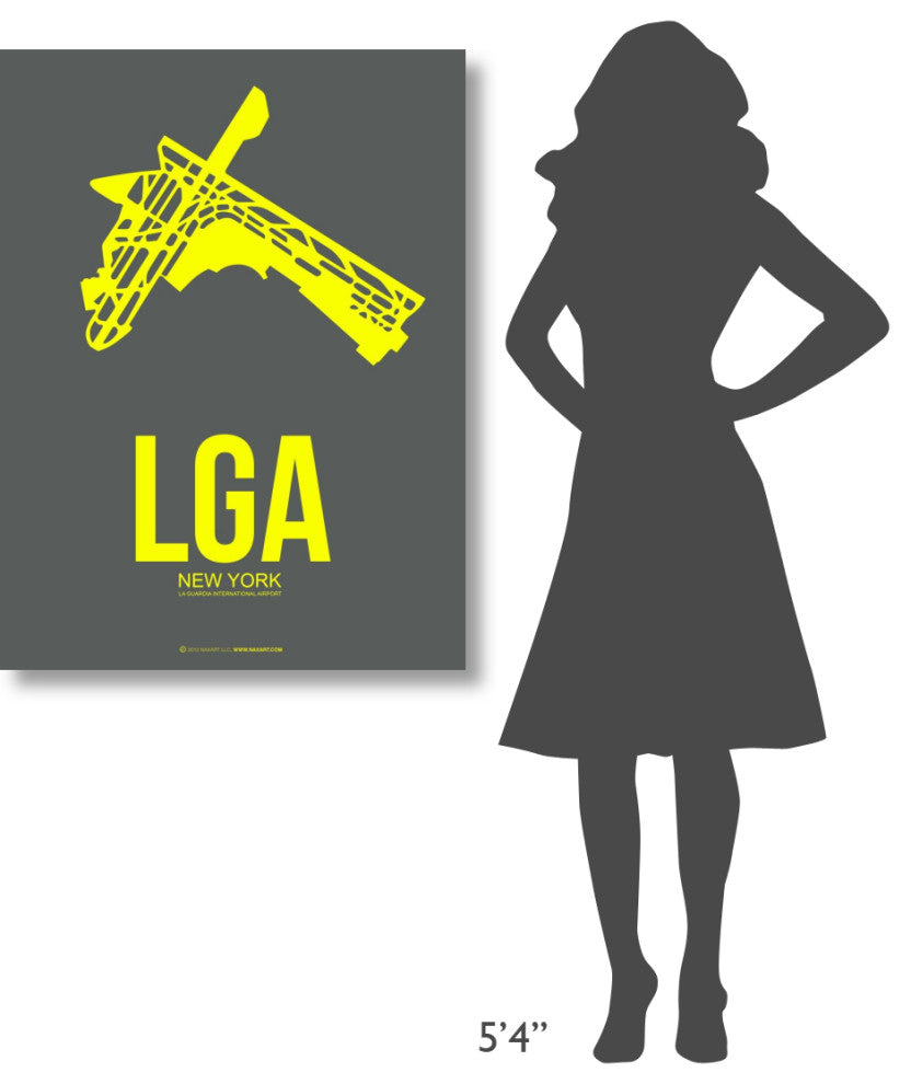 "LGA New York Poster 1" Fine Art Print