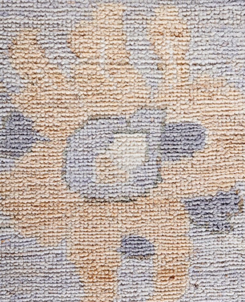 Oushak One-of-a-Kind Hand-Knotted Area Rug Light Gray, 9'2" x 11'10"