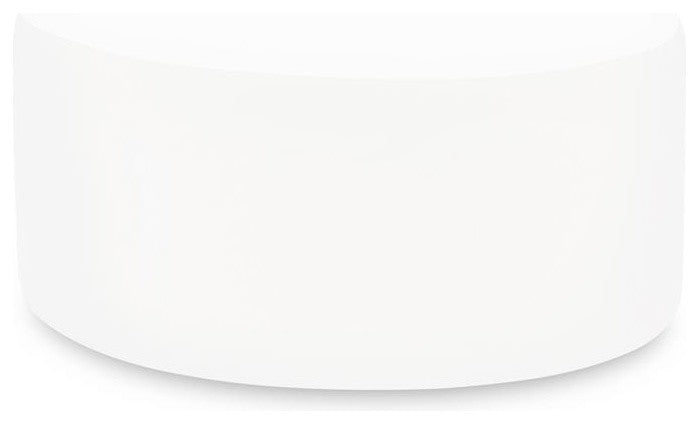 36" Universal Round Ottoman With Slipcover, Seascape Natural