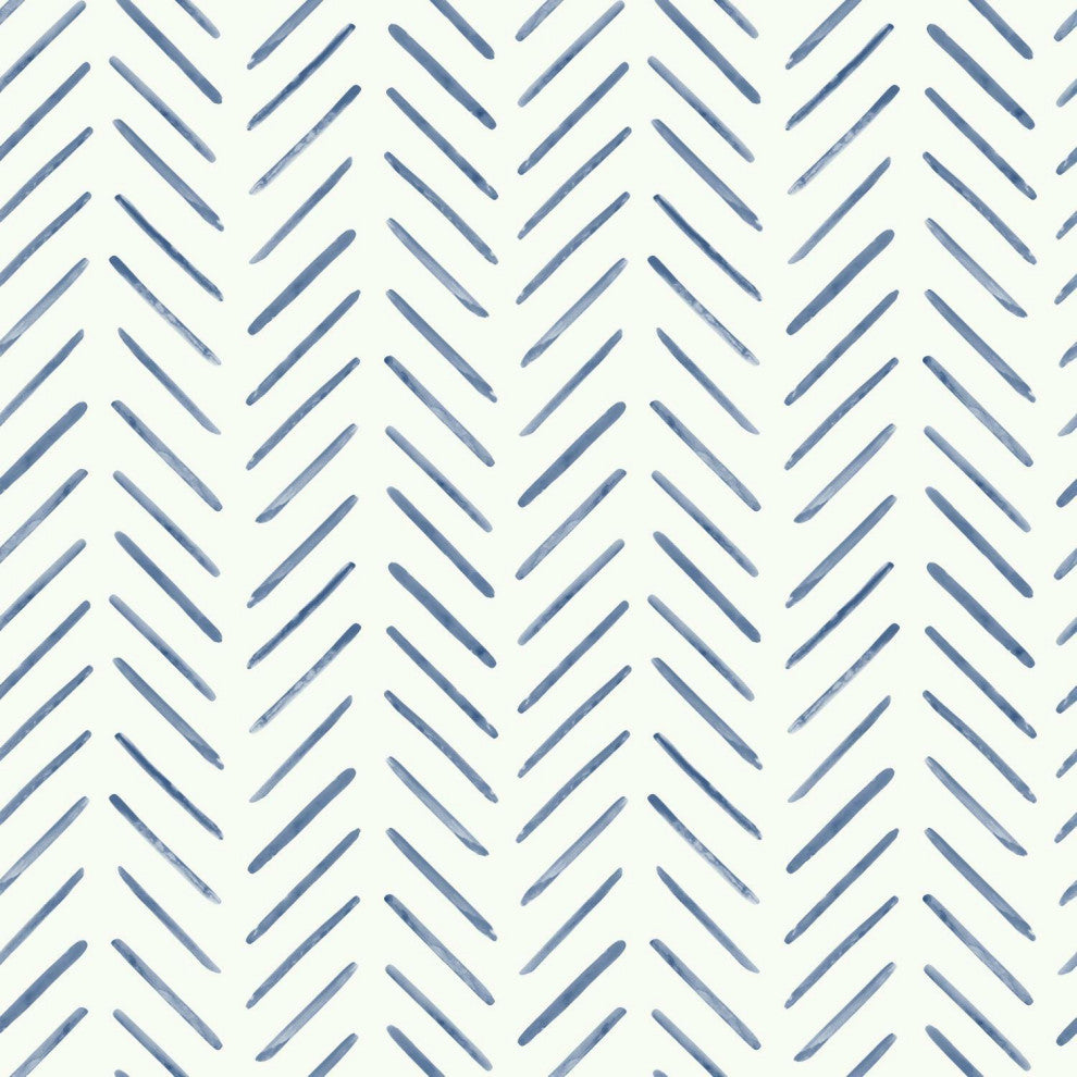 Painted Herringbone Wallpaper