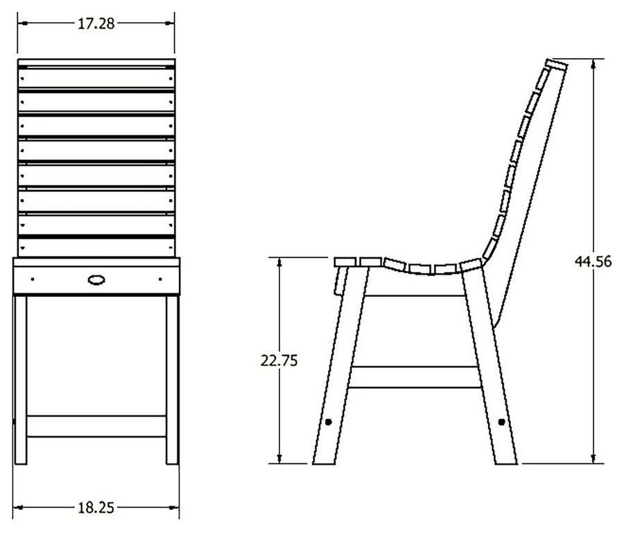 Weatherly Counter Side Chair, Eucalyptus
