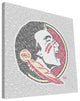 FSU Seminoles Typo Canvas Print, 16"x16"