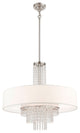 Carlisle 5-Light Pendant, Brushed Nickel