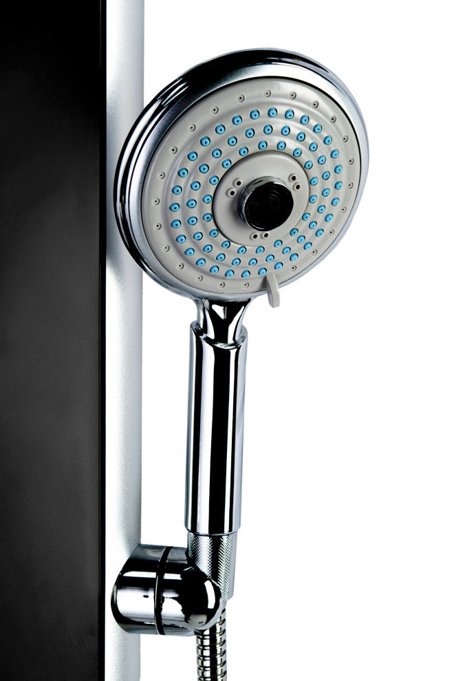 Blue Ocean 52"? Aluminum SPA392B Shower Panel with Rainfall Shower Head