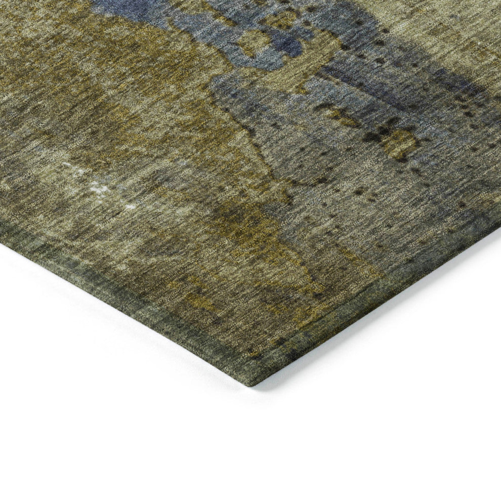 Machine Washable Indoor/Outdoor Chantille ACN1870 Khaki 2'3" x 7'6" Runner Rug