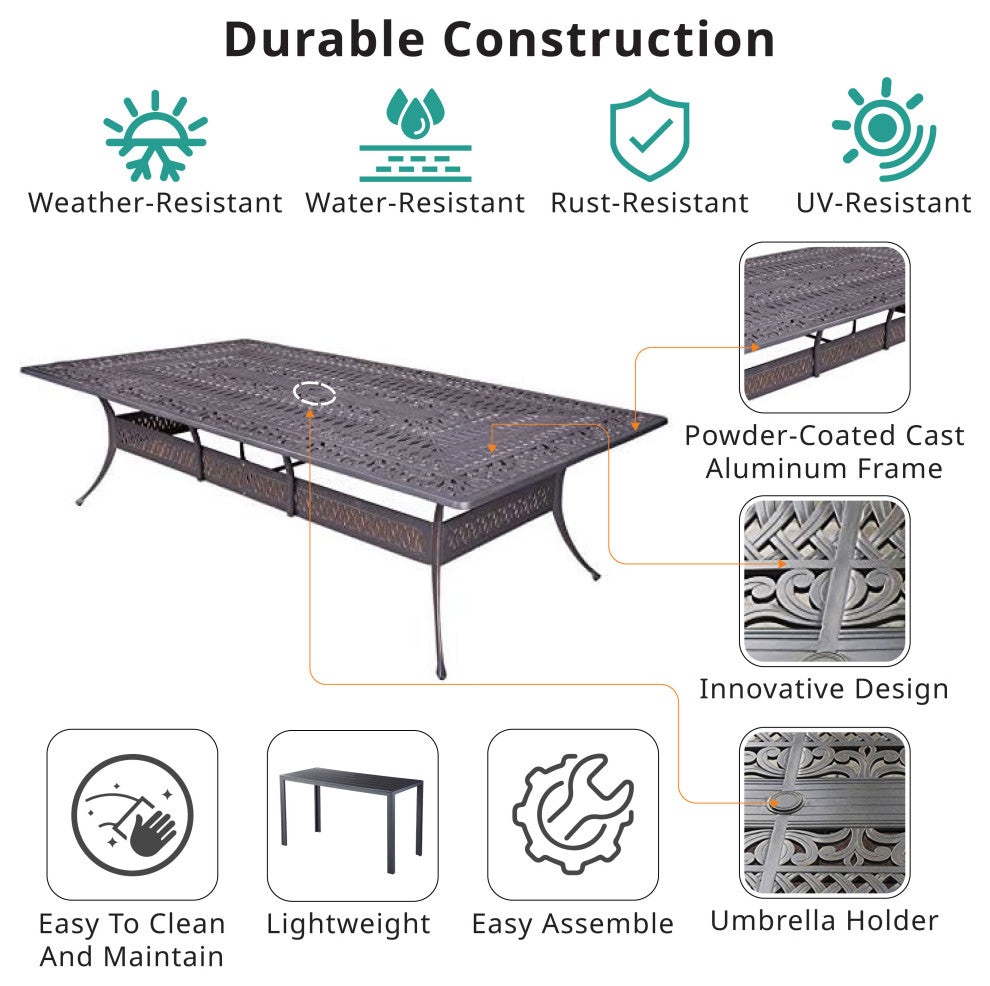 Bellvue Rectangle Dining Table, Dessert Night