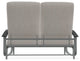 Belle Isle Cushion Deep Seating 2-Seat Glider, Cast Silver/Graphite