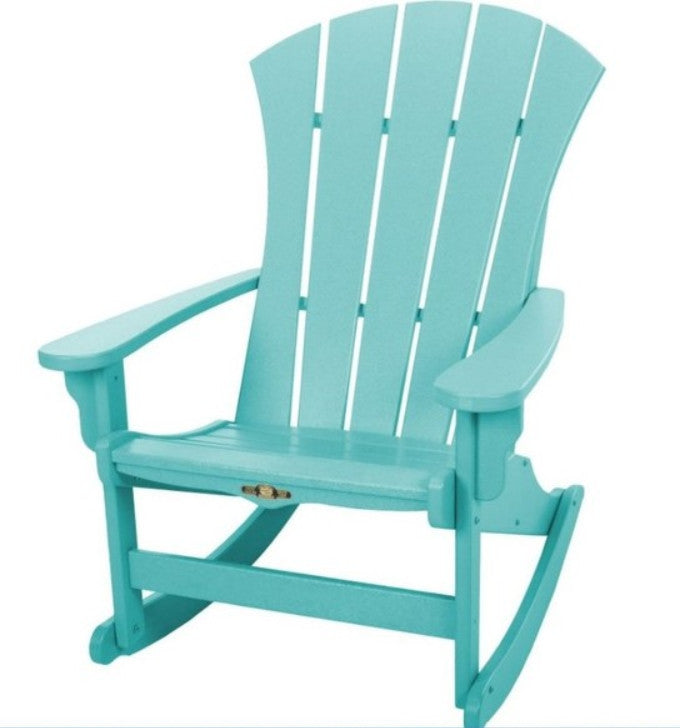 Sunrise Adirondack Rocker, Turquoise