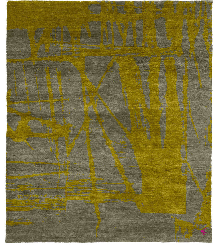 Draakul B Hand Knotted Tibetan Rug, 8' Square