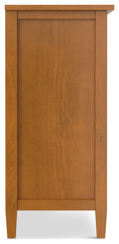 Warm Shaker Solid Wood 8 Cube Storage, Light Golden Brown