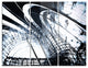"3-D Abstract Art Black Structural" Digital Metal Wall Art, 3 Panels, 36"x28"
