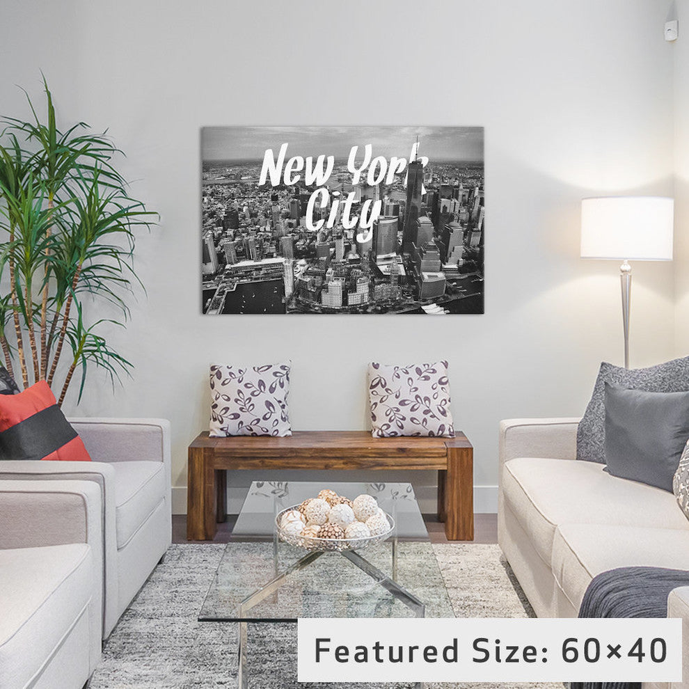 "Black and White New York" by 5by5collective, 40x26x1.5