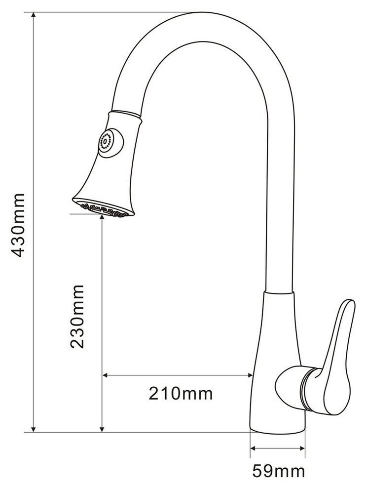 Sintra Kitchen Sink Faucet With Pullout Sprayer