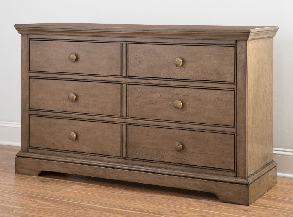 Hanley 6-Drawer Wood Dresser, Cahsew
