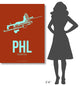 "PHL Philadelphia Poster 2" Fine Art Print