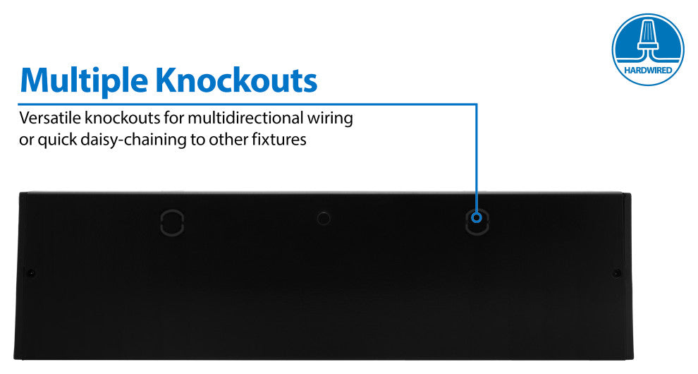NUC-5 Series Selectable LED Under Cabinet Light, Black, 12.5