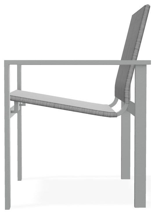 Tribeca Sling Outdoor Stackable Armchair, Collect Charcoal/Graphite